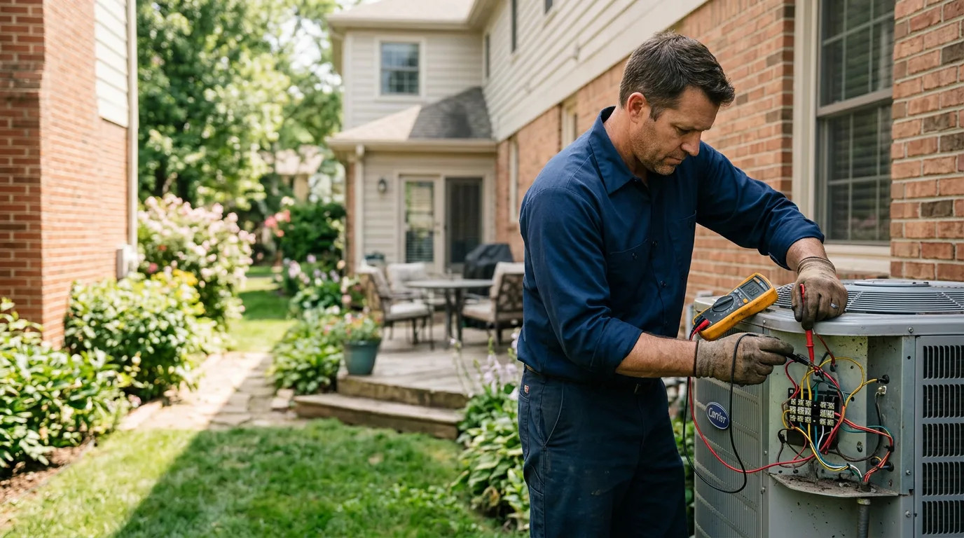 HVAC technician working near Beaver, WV